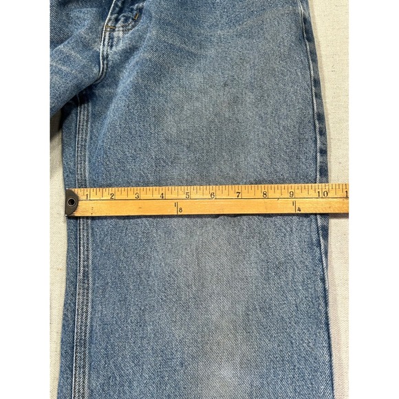 Vintage Carhartt Men's 33 Denim Jeans B480-DPS Traditional Fit Graphic Art RARE - Picture 11 of 13